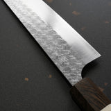 Yoshimi Kato Super Gold 2 Gyuto Chef Knife 210mm White Ring Minamo