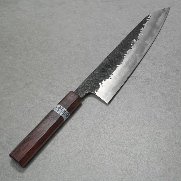 Kisuke Manaka Aogami #2 Gyuto Chef Knife 210mm Rosewood White Turquoise