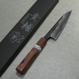 Kisuke Manaka Aogami #2 Petty Knife 120mm Rosewood White Turquoise