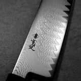 Kanjo VG10 Wave Damascus Gyuto Chef Knife 210mm Ebony Handle