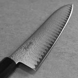 Kanjo VG10 Wave Damascus Gyuto Chef Knife 210mm Ebony Handle