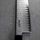 Kanjo VG10 Wave Damascus Santoku Knife 180mm Ebony Handle