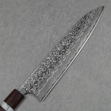 Yoshimi Kato Super Gold 2 SG2 V Damascus Gyuto Chef Knife 210mm White Turquoise Rosewood