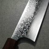 Yoshimi Kato Super Gold 2 SG2 V Damascus Gyuto Chef Knife 210mm White Turquoise Rosewood