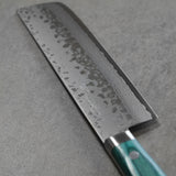 Masutani VG10 Damascus Nakiri Knife Sairyu Green
