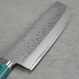 Masutani VG10 Damascus Nakiri Knife Sairyu Green