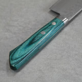 Masutani VG10 Damascus Nakiri Knife Sairyu Green