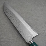 Masutani VG10 Damascus Santoku Knife Sairyu Green