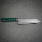 Masutani VG10 Damascus Santoku Knife Sairyu Green