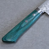 Masutani VG10 Damascus Santoku Knife Sairyu Green