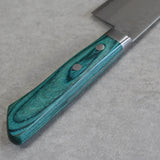 Masutani VG10 Damascus Santoku Knife Sairyu Green