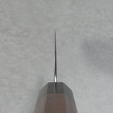 Isshin Hammered White Shirogami #1 Santoku Knife 165mm