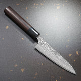 Kato VG10 Black Damascus Petty Knife 120mm Rosewood