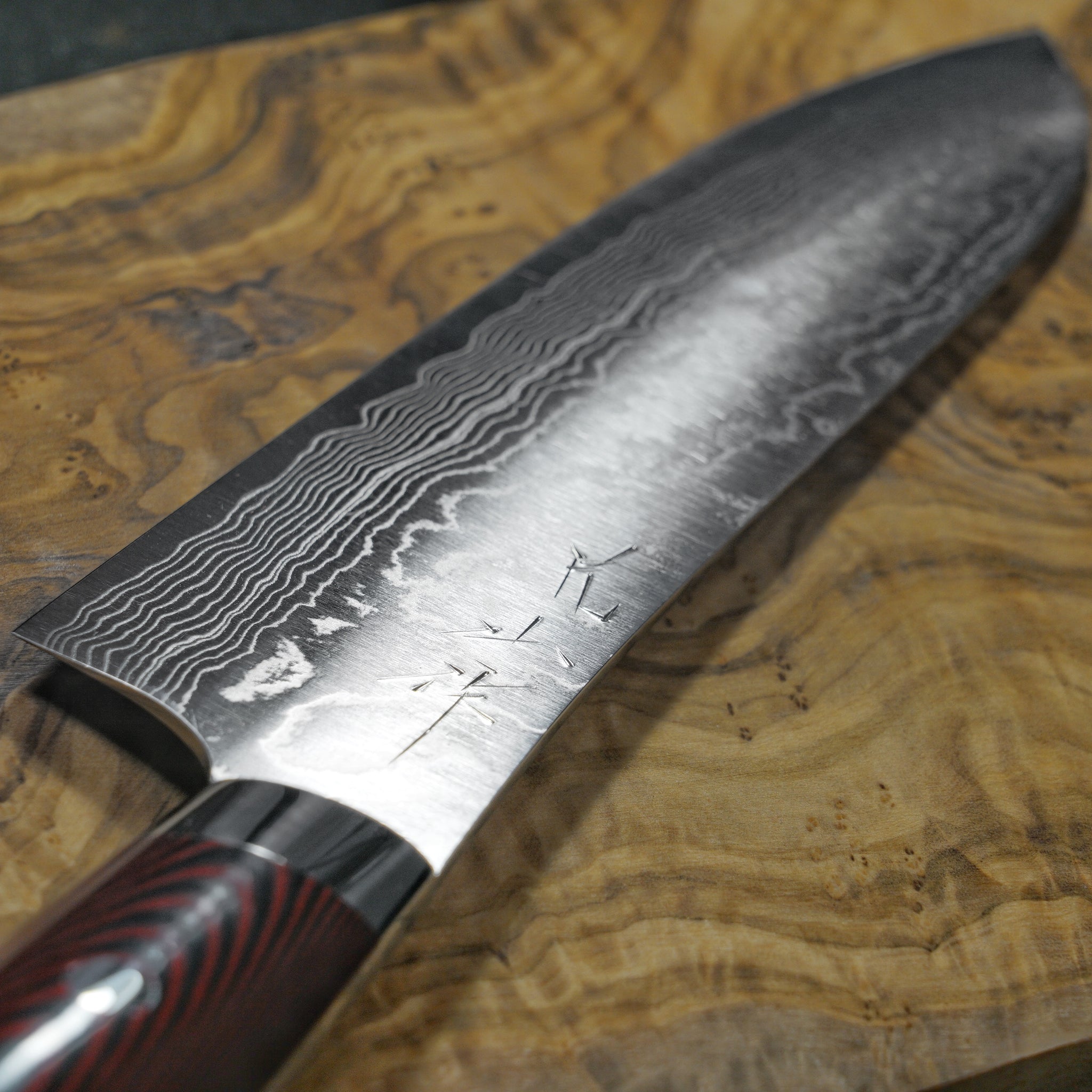 Couteau artisanal Japonais Yuta Katayama - Santoku VG10 16,5 cm