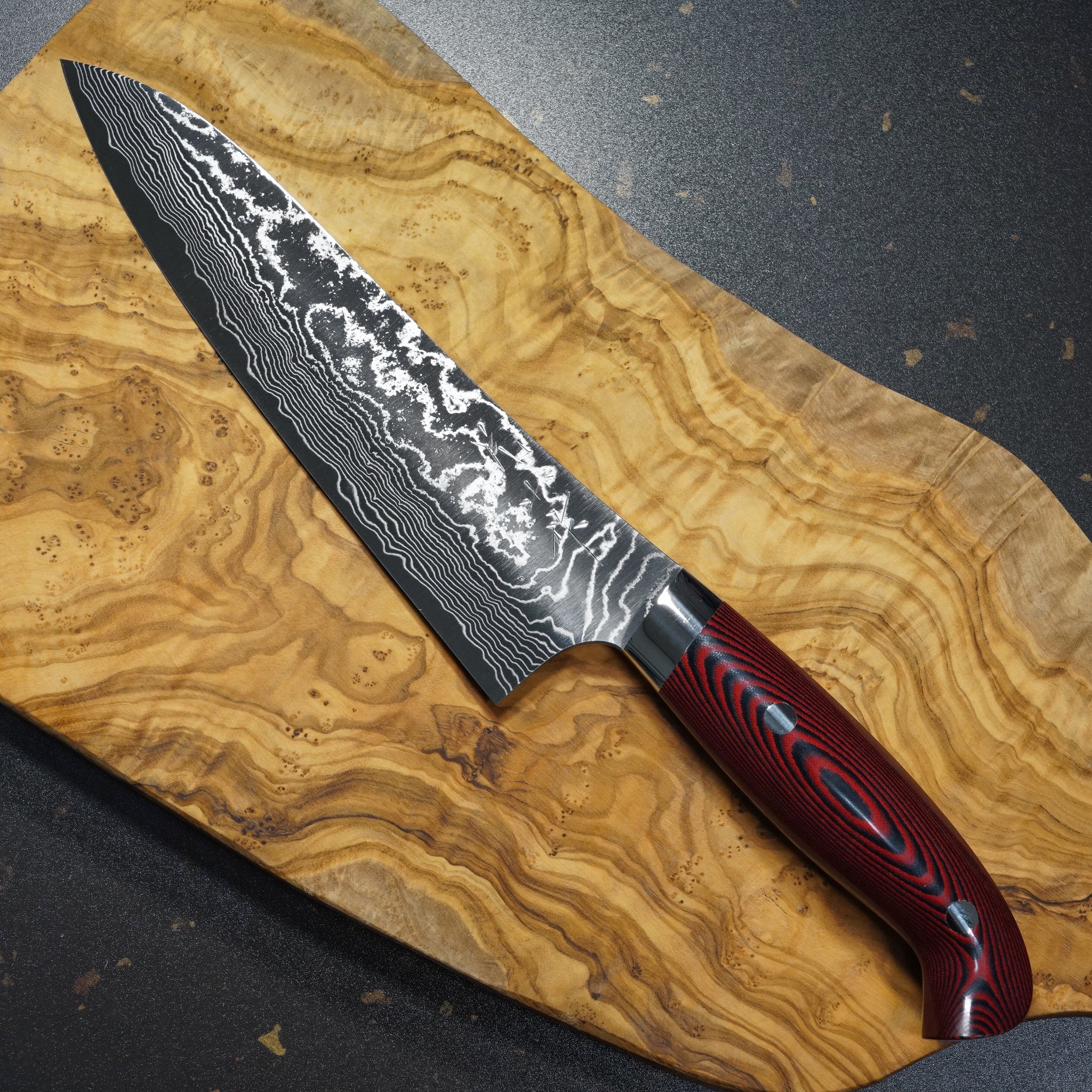 Yuta Katayama Super Gold 2 SG2 Damascus Gyuto Chef Knife 180mm