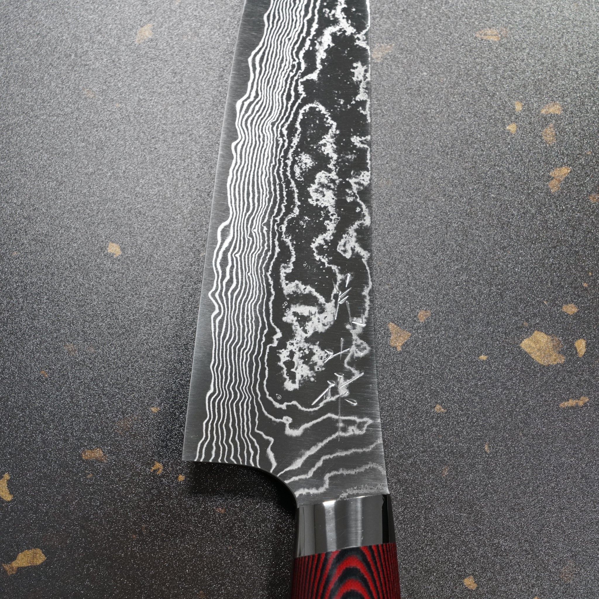 Yuta Katayama Super Gold 2 SG2 Damascus Gyuto Chef Knife 180mm