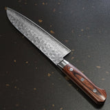 Isshin Hammered 17 Layers Damascus VG10 Santoku Knife 180mm