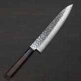 Isshin Hammered 45 Layers Damascus AUS10 Wa Gyuto Chef Knife 210mm