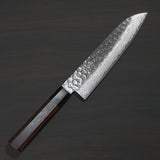 Isshin Hammered 45 Layers Damascus AUS10 Wa Santoku Knife 180mm