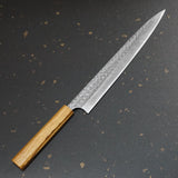 Yoshimi Kato Super Gold 2 Sujihiki Knife 270mm Oak Minamo