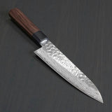 Isshin Hammered 45 Layers Damascus AUS10 Wa Gyuto Chef Knife 180mm