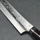 Yuta Katayama Super Gold 2 Damascus Sujihiki Knife 240mm Akatsuki
