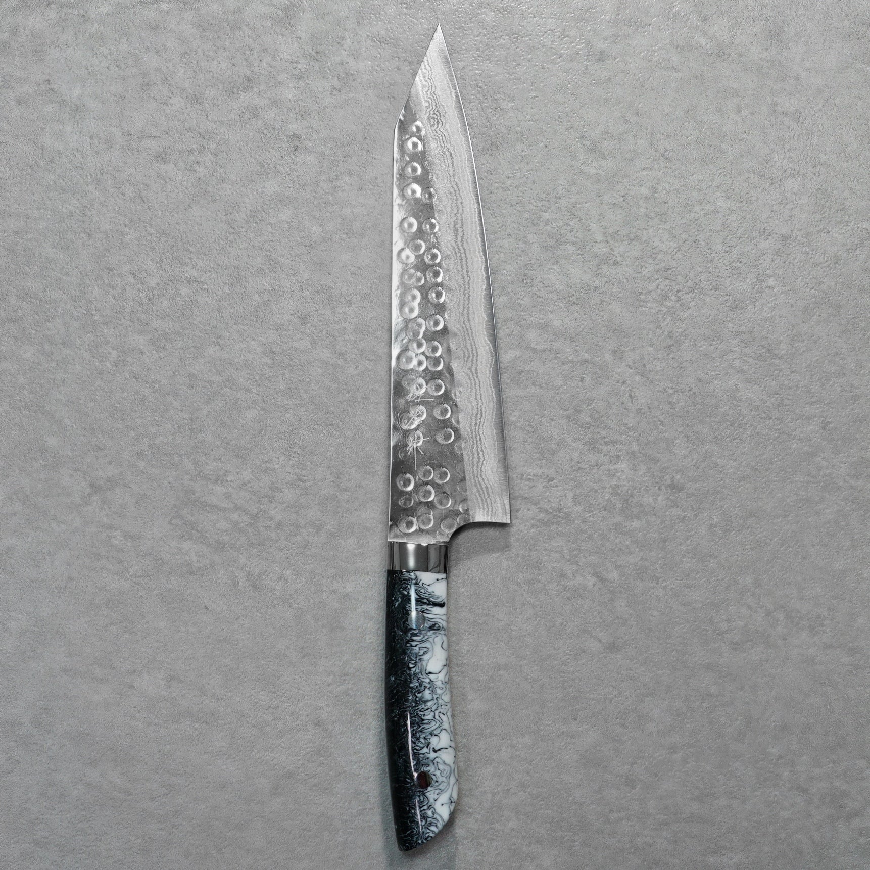 Saji Takeshi SRS13 Hammered Damascus Kiritsuke Gyuto 210mm Acryl