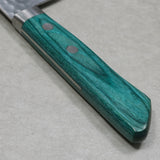 Masutani VG10 Hammered Damascus Santoku Knife 170mm Green Kokuryu