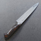 Yuta Katayama Super Gold 2 Damascus Sujihiki Knife 240mm Ironwood Reimei