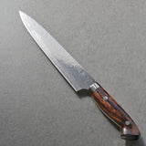 Yuta Katayama Super Gold 2 Damascus Sujihiki Knife 240mm Ironwood Reimei