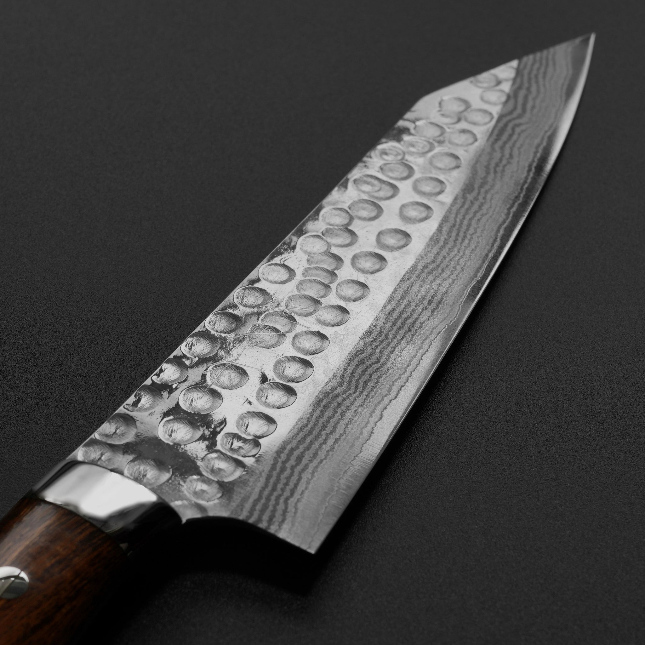 Saji Takeshi SRS13 Hammered Damscus Kiritsuke Gyuto 180mm Ironwood