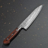 Isshin Hammered 17 Layers Damascus VG10 Chef Knife 180mm
