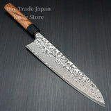 Japanese KATO YOSHIMI SG2 Damascus Black Finish Chef's Knife 240mm