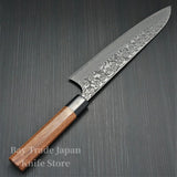 Japanese KATO YOSHIMI SG2 Damascus Black Finish Chef's Knife 240mm