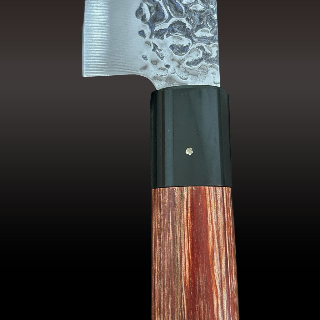 keiです。 Kanetsune Seki Hammered Finish DSR-1K6 Small Deba Knife 105mm KC