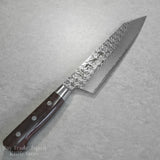 Sakai Takayuki SPG2 Hammered Damascus Kengata Santoku Knife 160mm