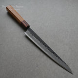Sakai Takayuki Hammered Black Finish Aogami Super Wa Sujihiki Knife 240mm