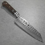 Sakai Takayuki SPG2 Hammered Damascus Kengata Santoku Knife 160mm