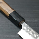 Kato Yoshimi Hammered Super Gold 2 SG2 Petty 150mm Knife Water Buffalo Walnut