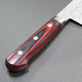Kato Yoshimi VG10 Nickel Damascus Black Finish Santoku Knife 175mm