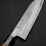 Yoshimi Kato AOGAMI Super Nashiji Santoku Knife 165mm
