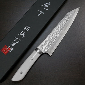 Saji Takeshi SRS13 Hammered Damscus Kiritsuke Gyuto 210mm Corian