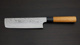Katayama VG10 Damascus Nakiri Knife 160mm Zelkova
