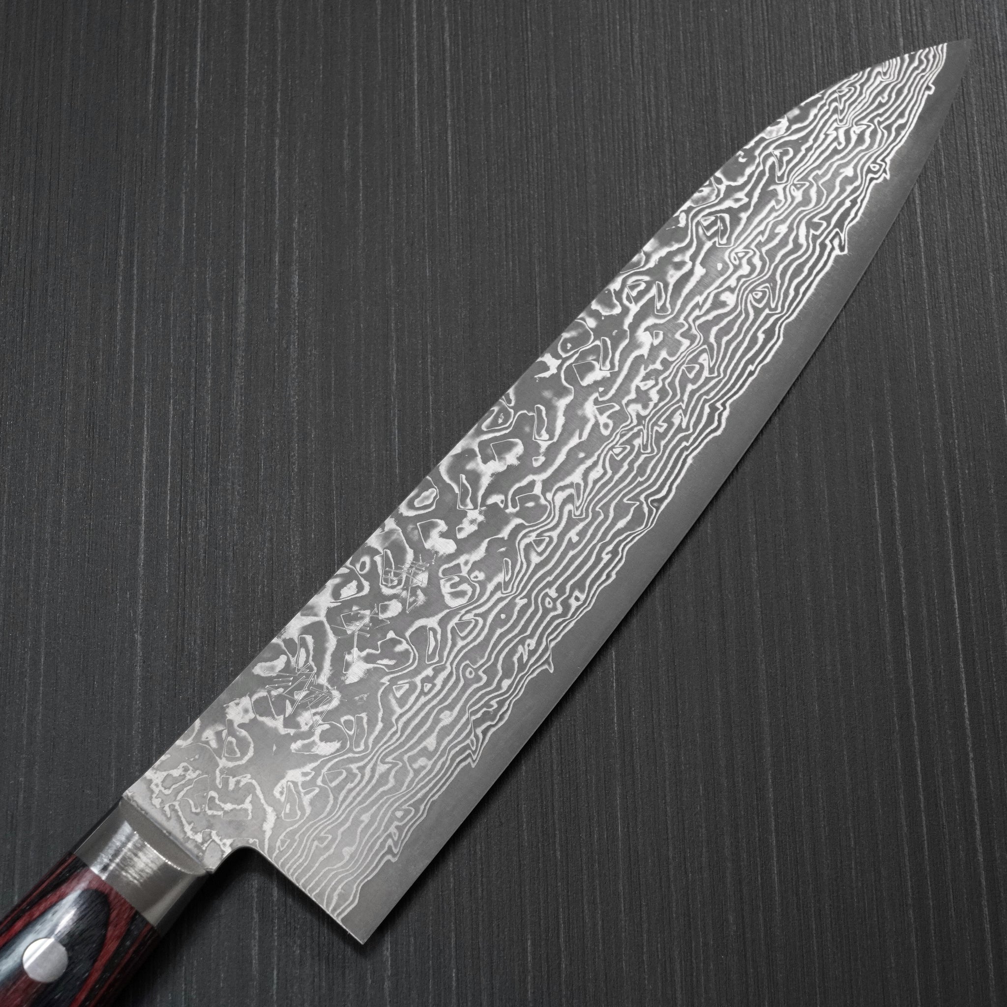 Japanese Yoshimi Kato VG10 Nickel Damascus Black Finish Gyuto Chef