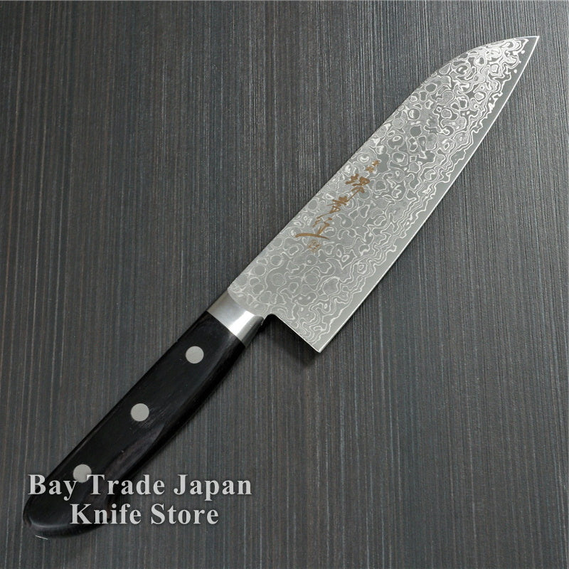 Sakai Takayuki AUS10 45 Layers Mirror Damascus Santoku Knife 170mm