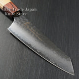 Sakai Takayuki Hammered 33 Layers Damascus VG10 Wa Kengata Santoku Knife 160mm
