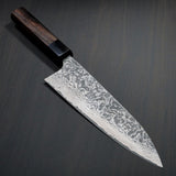 Saji Takeshi SG2 Black Damascus Gyuto Chef Knife 210mm Rosewood