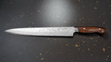 Yuta Katayama Super Gold 2 Damascus Sujihiki Knife 270mm Ironwood