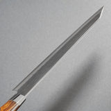 Saji Takeshi SRS13 Hammered Damascus Bunka Knife 180mm Ironwood