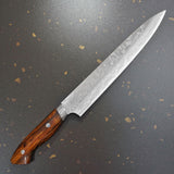 Yuta Katayama Super Gold 2 Damascus Sujihiki Knife 240mm Ironwood